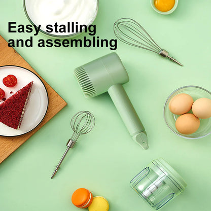 New Rechargeable Wireless Egg Beater Electric Home Mini Handheld Baking Tool